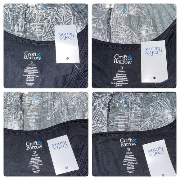 LAST ONE AVAILABLE!! - New Croft & Barrow Women's Sleeveless Pajamas Set Size 3X - Picture 6 of 13